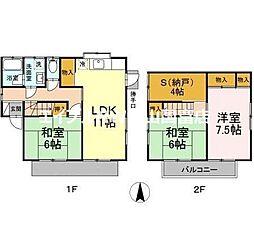 岡山市中区赤田の一戸建て