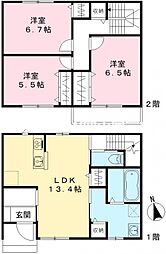 岡山市中区清水1丁目の一戸建て