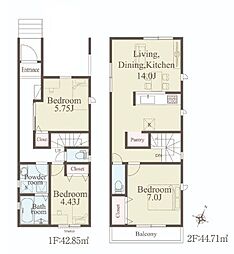 北区宮原町第1期　1号棟