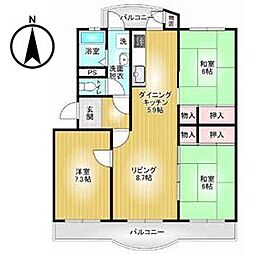 志木ニュータウン中央の森参番街弐号棟