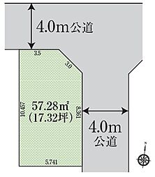 越谷市恩間　建築条件付き売地