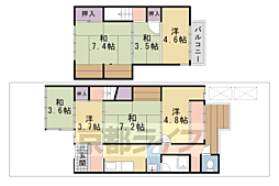 京都市北区紫野上御所田町の一戸建て