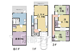 京都市伏見区桃山毛利長門西町の一戸建て