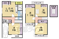京都市山科区東野中井ノ上町の一戸建て