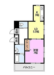 エトワール白新町 2A