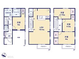 川口市芝下3丁目　新築　全2棟