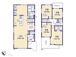 越谷市下間久里16期　新築一戸建て　全3棟