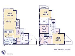 越谷市下間久里16期　新築一戸建て　全3棟