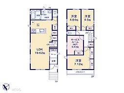 松戸市常盤平西窪町　新築一戸建て　全2棟