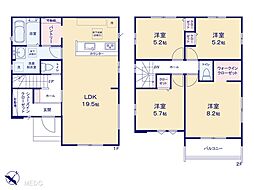 我孫子市船戸2丁目　8期 　新築一戸建て 全4棟