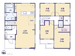 川口市上青木西5丁目　10期 　新築一戸建て 全2棟