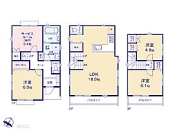 葛飾区東金町「コンサルティング1 課」　新築一戸建て　全3棟