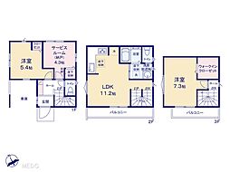 市川市新田2丁目　新築一戸建て　全2棟