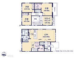 流山市西平井　6期　新築一戸建て　全2棟