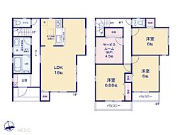 草加市谷塚町2期　新築一戸建て　全3棟