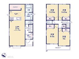 船橋市小室町　4期　新築一戸建て　全2棟