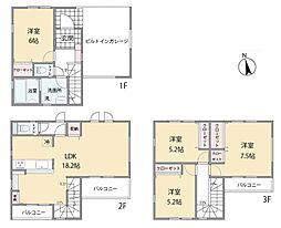 市川市田尻3丁目　1期　新築一戸建て　全1棟