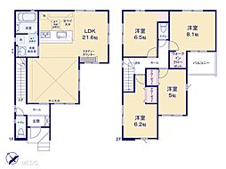 八潮市鶴ケ曽根2期　新築一戸建て　全2棟