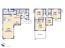 柏市増尾　9期　新築一戸建て　全4棟