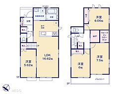 野田市花井　新築一戸建て　全2棟