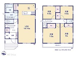 川口市源左衛門新田「コンサルティング1課」新築一戸建　全1棟