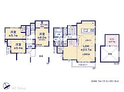 草加市松江「コンサルティング1課」1期　新築一戸建て　全1棟