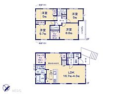 柏市松ケ崎7期　新築一戸建て　全6棟