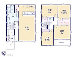 春日部市下蛭田　新築一戸建て　全2棟