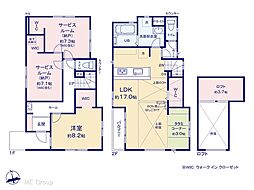 流山市美田「コンサルティング3課」4期　新築一戸建て 全2棟