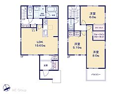 流山市加2丁目　2期　新築一戸建て　全2棟