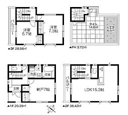 川口市朝日6丁目　新築一戸建て　全1棟