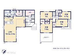 柏市加賀3丁目 8期 新築一戸建て 全1棟