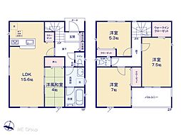 柏市新富町2丁目 第9 新築一戸建て 全2棟