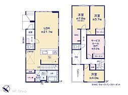 松戸市牧の原1丁目　8期　新築一戸建て　全1棟