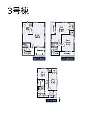 川口市元郷3丁目　新築一戸建て　全3棟