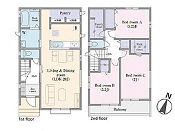 松戸市小金原5丁目 新築一戸建て 全2棟