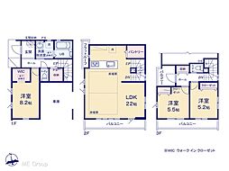 江戸川区鹿骨1丁目　8期　新築一戸建て　全3棟