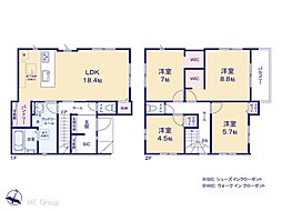 鎌ヶ谷市東道野辺4丁目　9期　新築一戸建て　全1棟