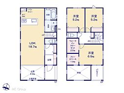 松戸市小金原8丁目　新築一戸建て　全2棟