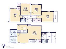 流山市富士見台1丁目　新築一戸建て 全2棟
