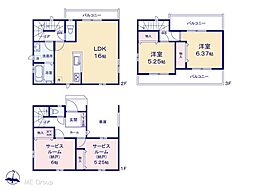 川口市里　新築一戸建て　全2棟