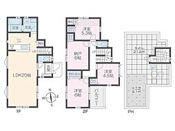 越谷市大林　新築一戸建て　全1棟