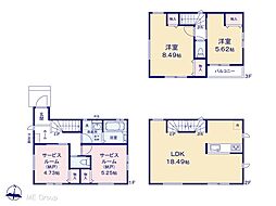 川口市芝中田2丁目　2期　新築一戸建て　全2棟
