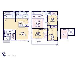 越谷市大沢　第2　新築一戸建て　全2棟