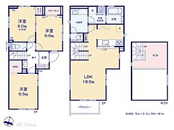 足立区佐野2丁目　新築一戸建て　全2棟
