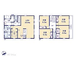 越谷市宮本町4丁目　新築一戸建て　全1棟