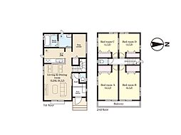 白井市大松1丁目　新築一戸建て　全3棟