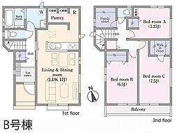 松戸市南花島3丁目　新築一戸建て　全2棟