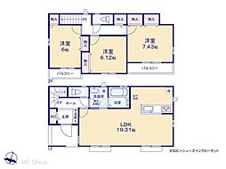 越谷市花田4丁目　新築一戸建て　全5棟