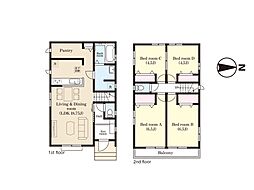 白井市大松1丁目　新築一戸建て　全3棟